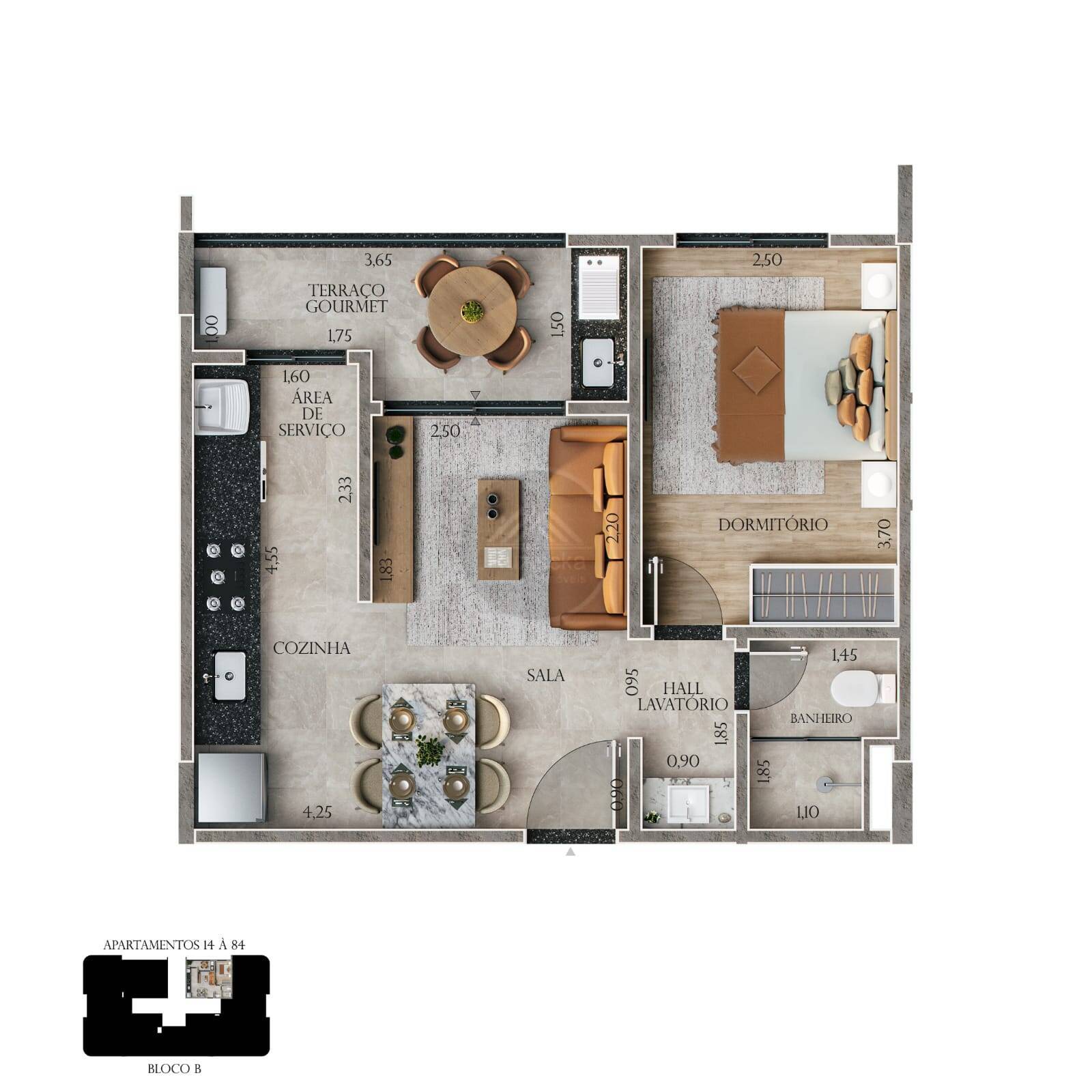 Apartamento, 1 quarto - Foto 20