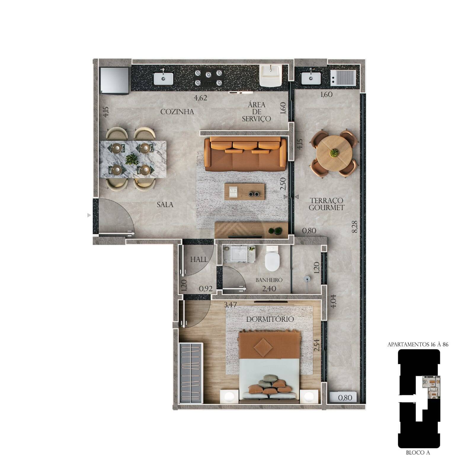 Apartamento, 1 quarto - Foto 18
