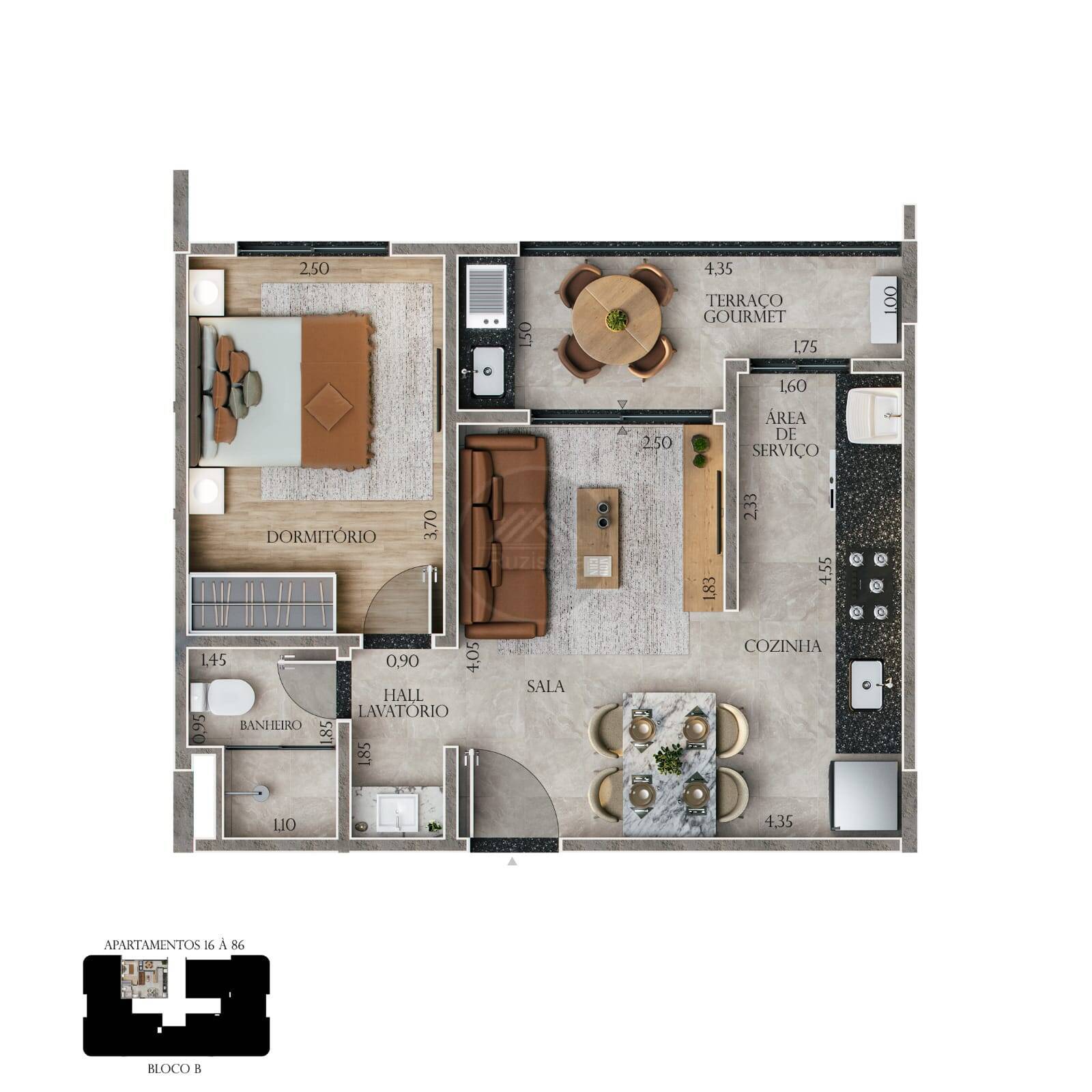 Apartamento, 1 quarto - Foto 21